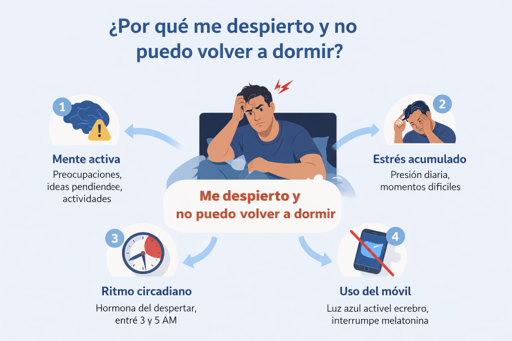 me despierto y no puedo volver a dormir