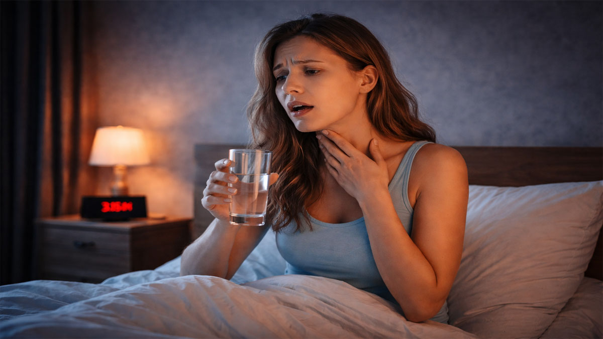me despierto con la boca seca por la noche