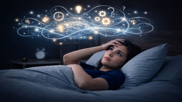 no puedo dejar la mente en blanco para dormir