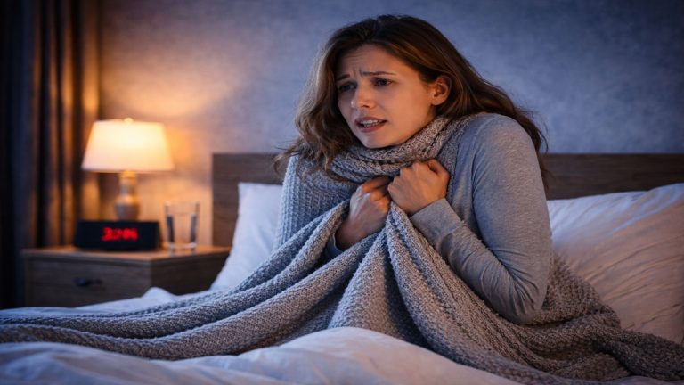 Me despierto con frio por la noche