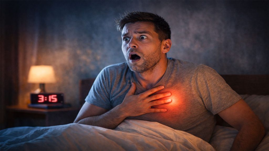 me despierto sobresaltado por la noche