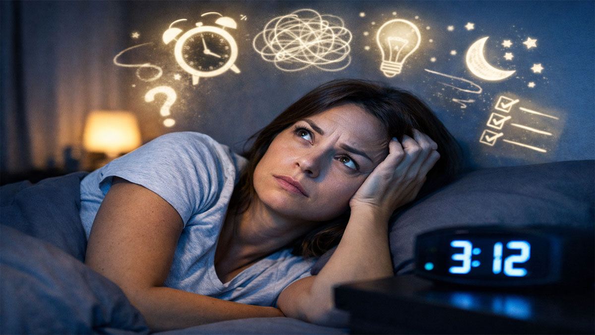 No puedo relajar la mente para dormir: